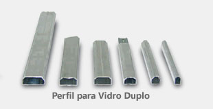 perfis para vidro duplo